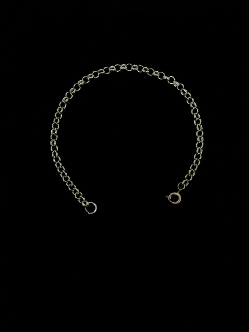 Pulsera Tejido Rolo en Plata