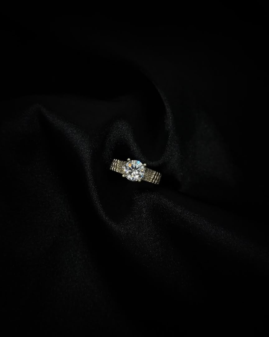 Anillo De Compromiso en Plata