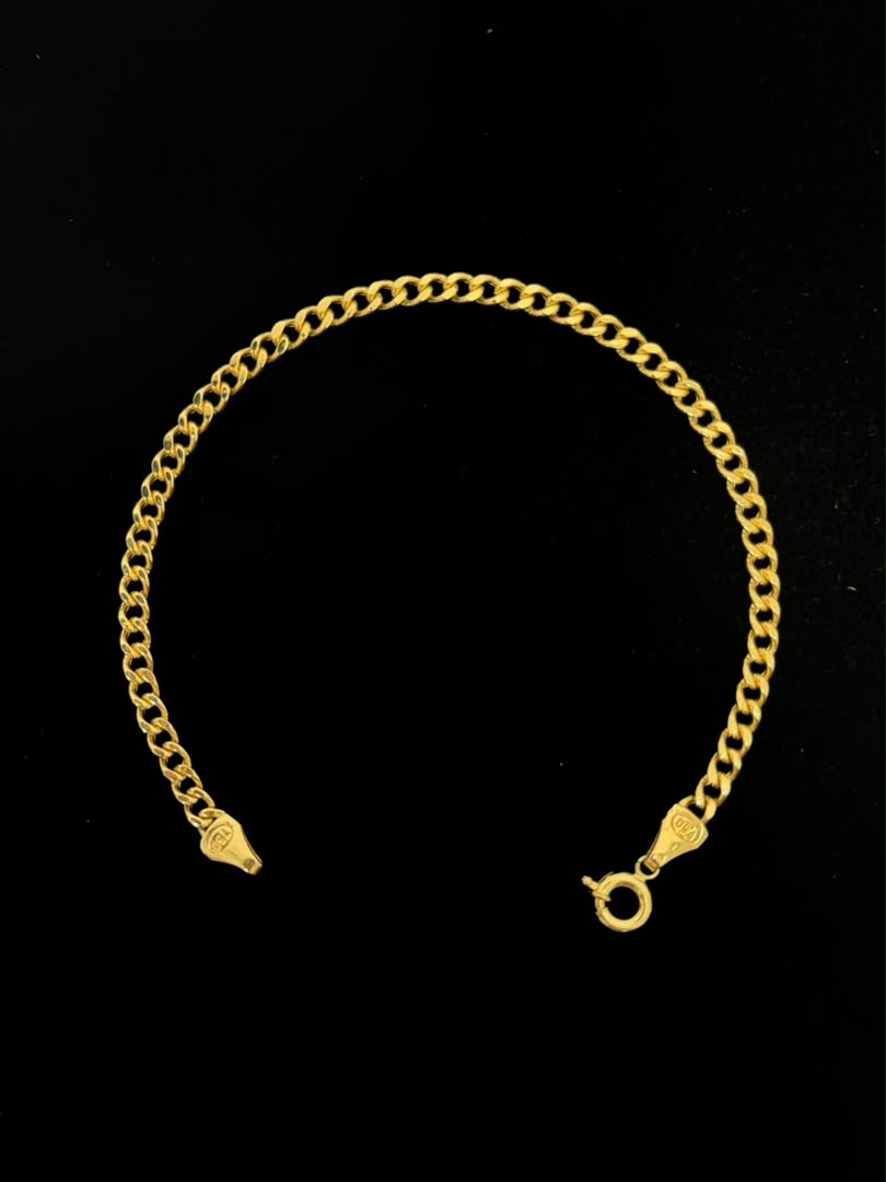 Pulsera Cubana en Oro