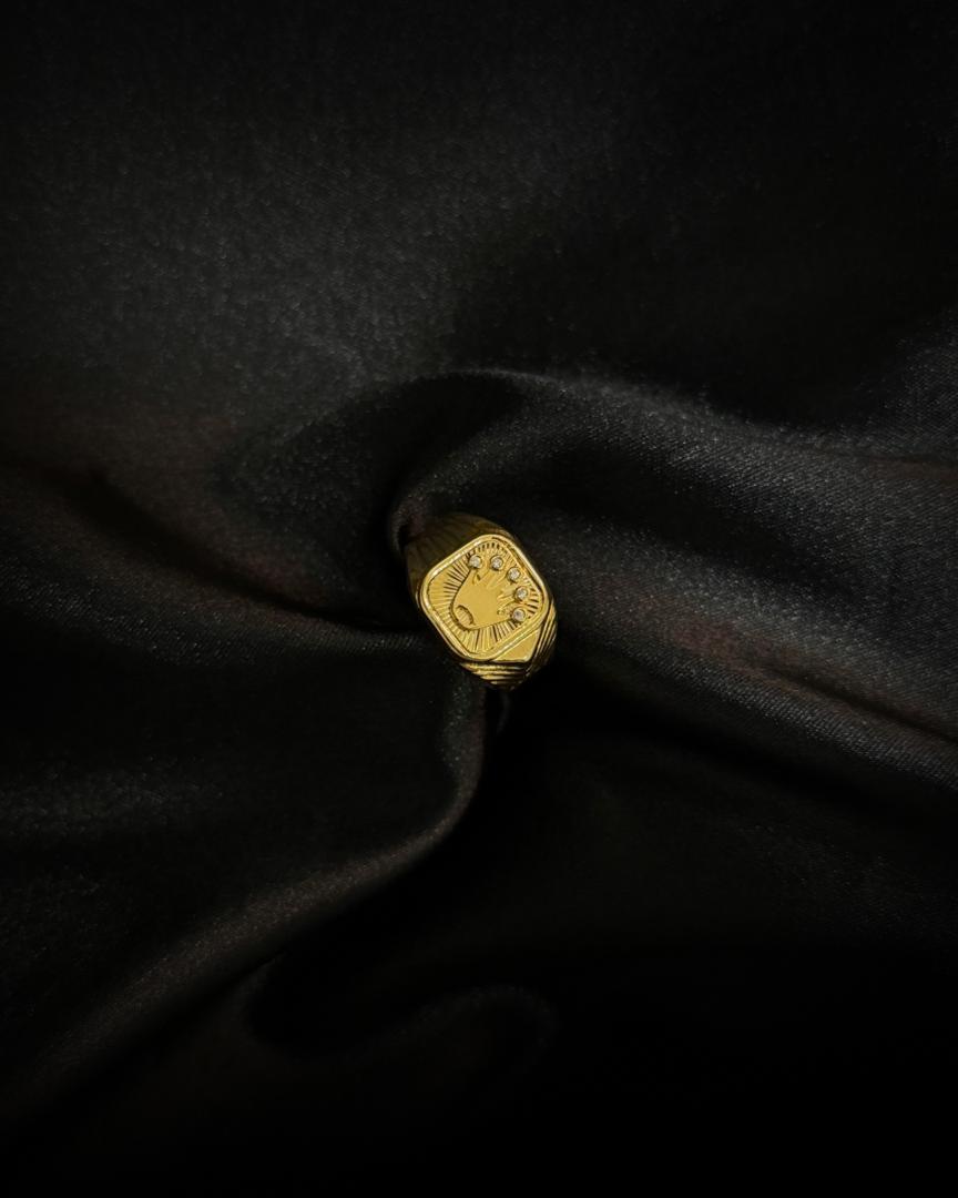 Anillo Rolex Con Circon en Oro 18k