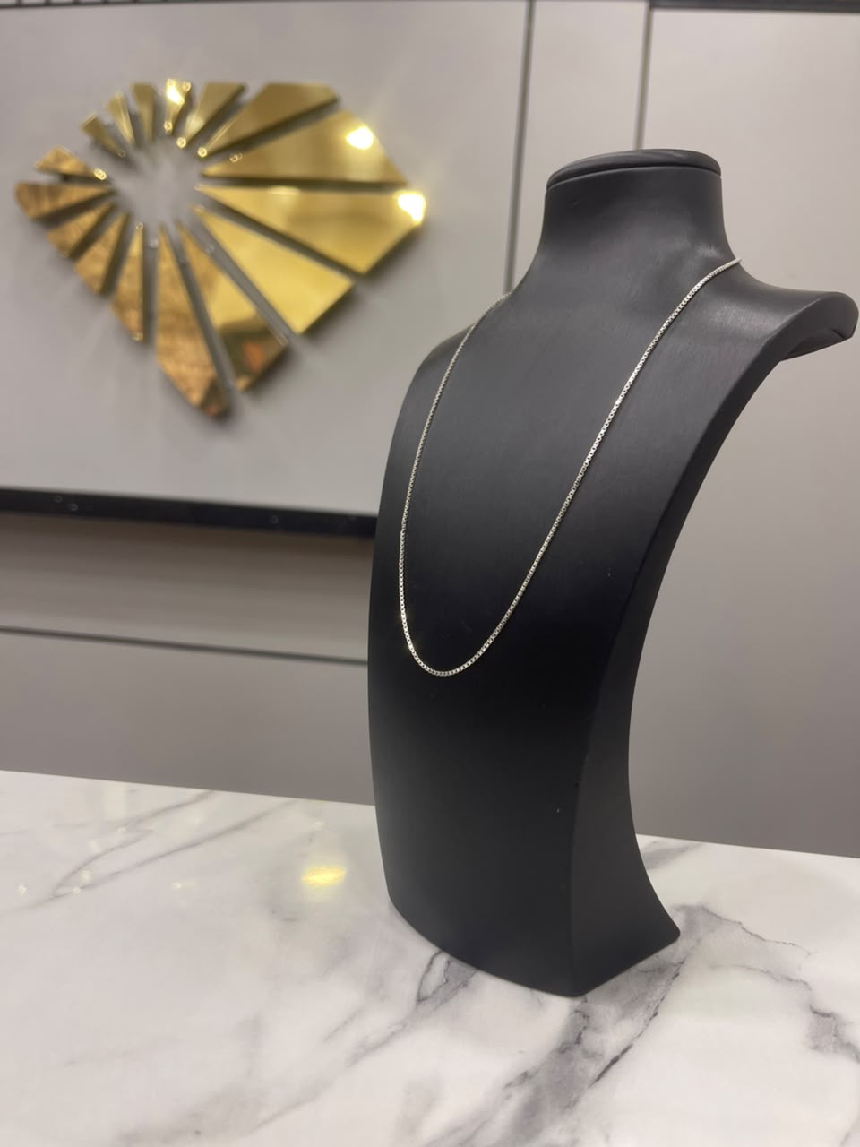 Cadena Tejido Veneciano en Plata