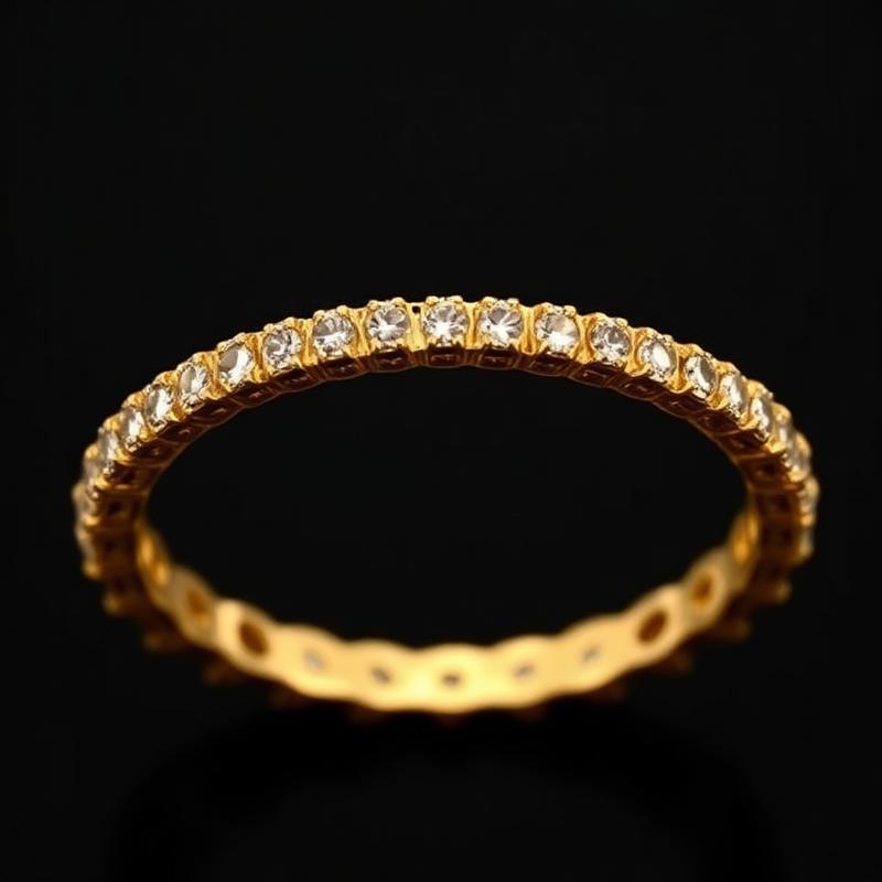 Anillo Con Circon en Oro 18k