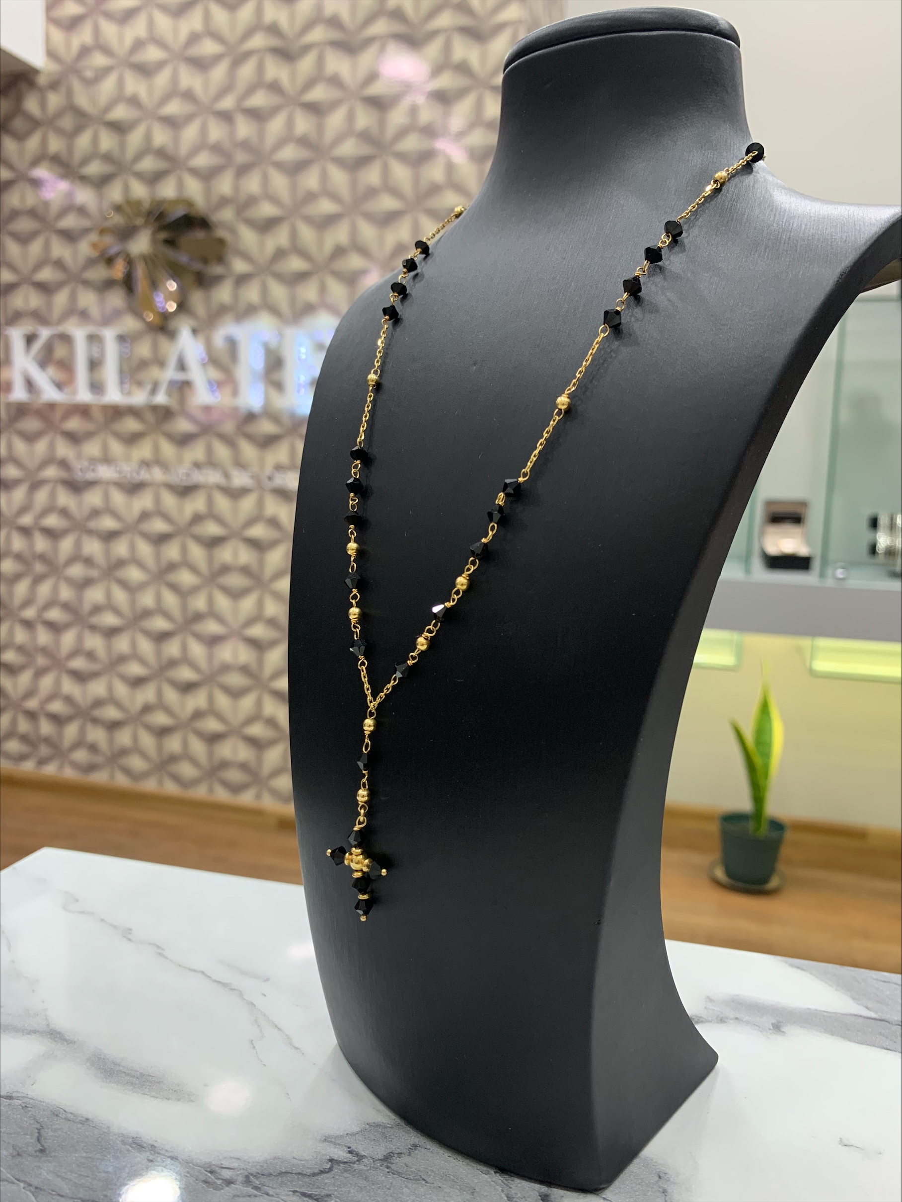 Rosario Con Piedra Swarovski
