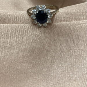 Anillo Lady Di Con Diamantes