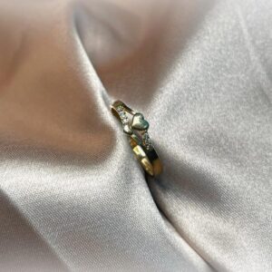 Anillo Con Doble Corazon