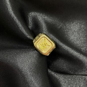 Anillo De Alto Relieve Con San Miguel Arcángel