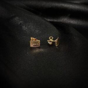 Zarcillos Diamantados Con Oro Rosado